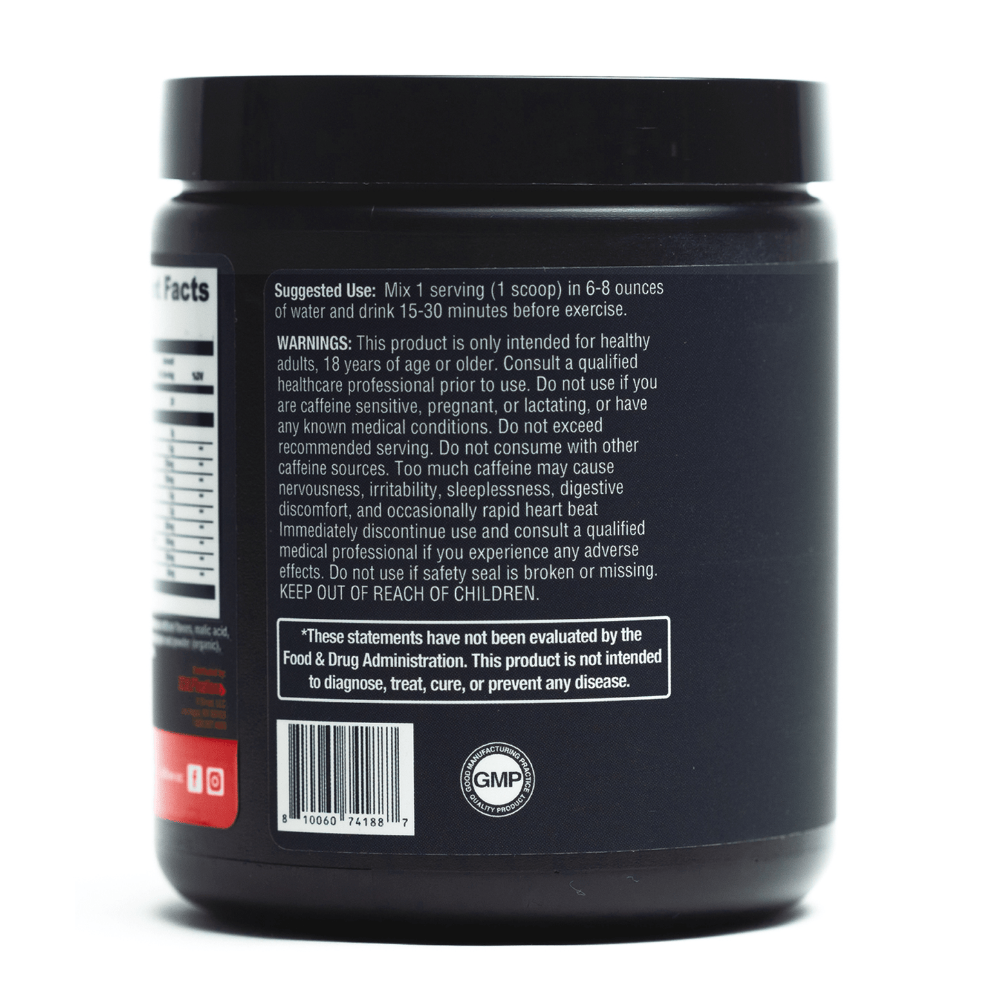 Pre Workout Fruit Punch - Advanced Energy & Performance Formula Full