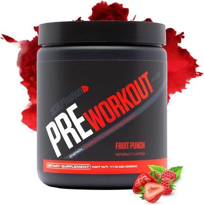 Pre Workout Fruit Punch - Advanced Energy & Performance Formula Full