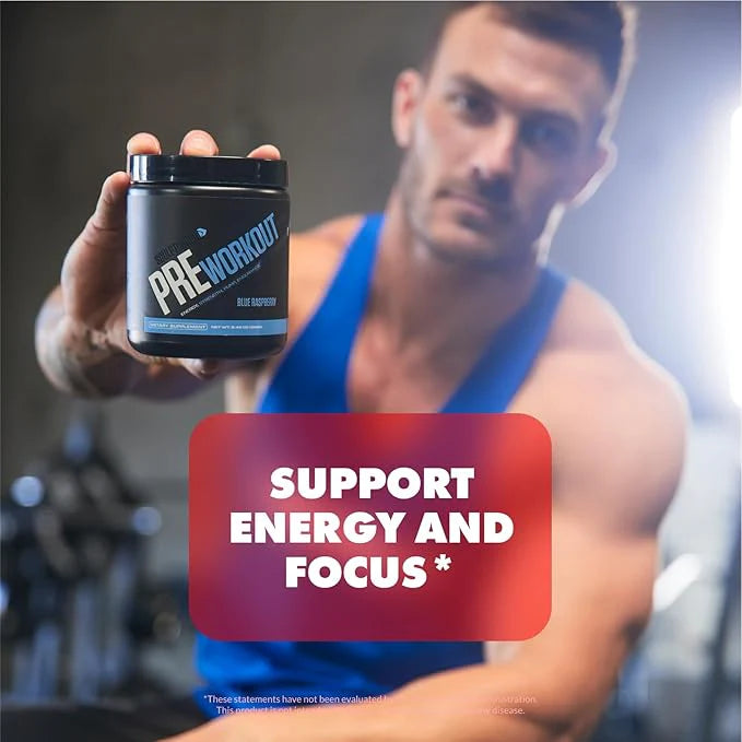 Pre Workout Blue Raspberry - Advanced Energy & Performance Formula
