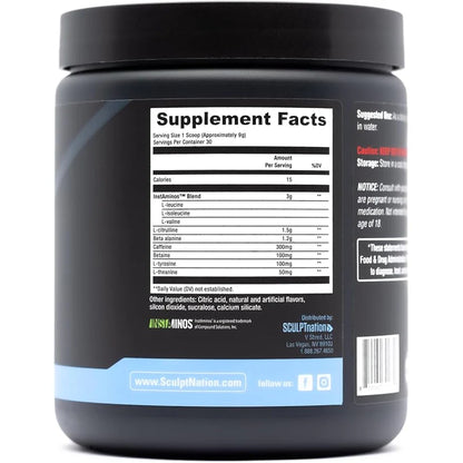 Pre Workout Blue Raspberry - Advanced Energy & Performance Formula