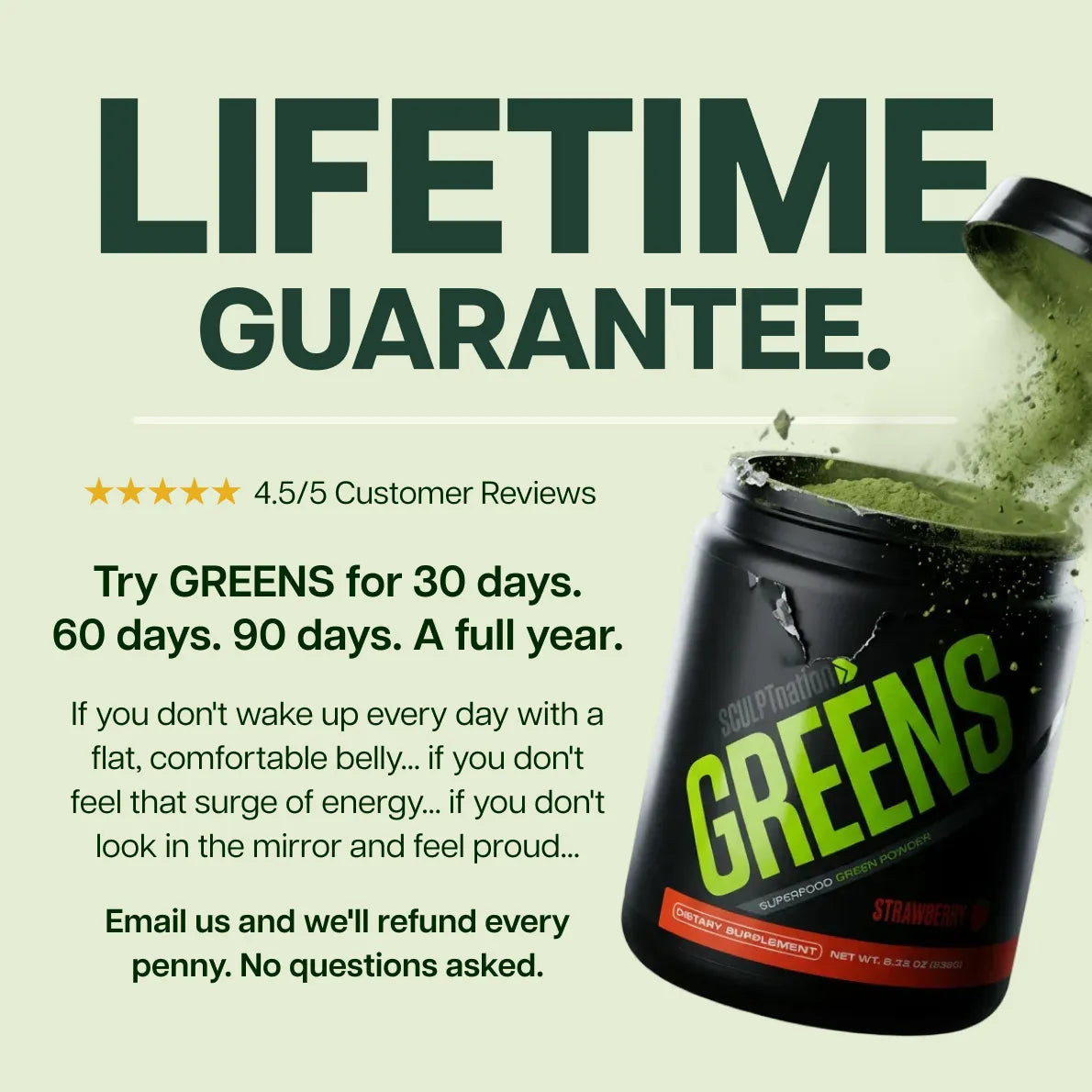 Greens Supplement - Complete Superfood & Antioxidant Formula