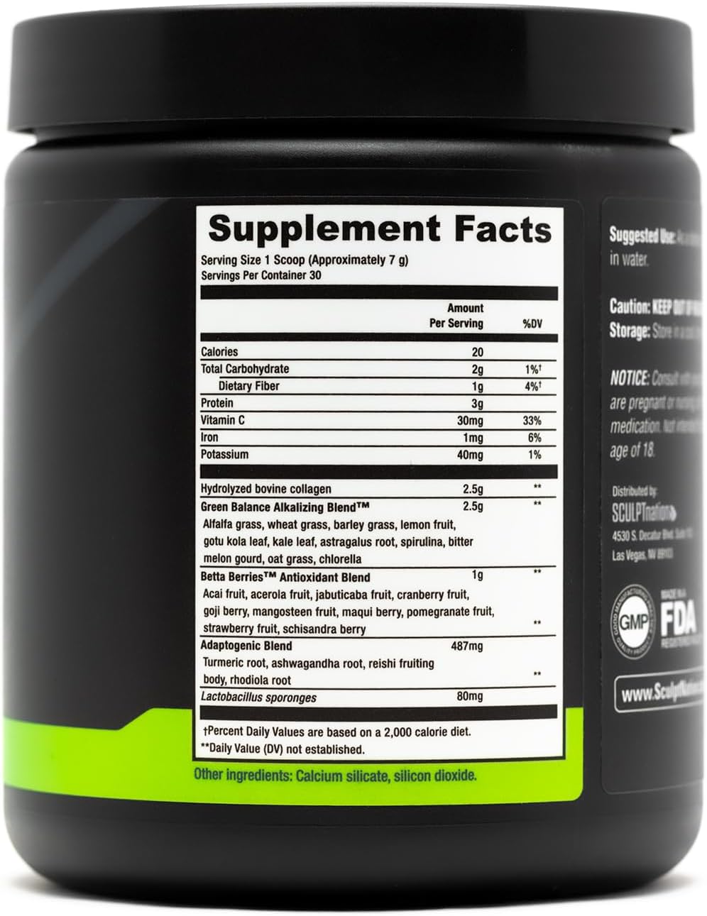 Premium Greens Superfood Powder - Energy, Digestion, Collagen Support