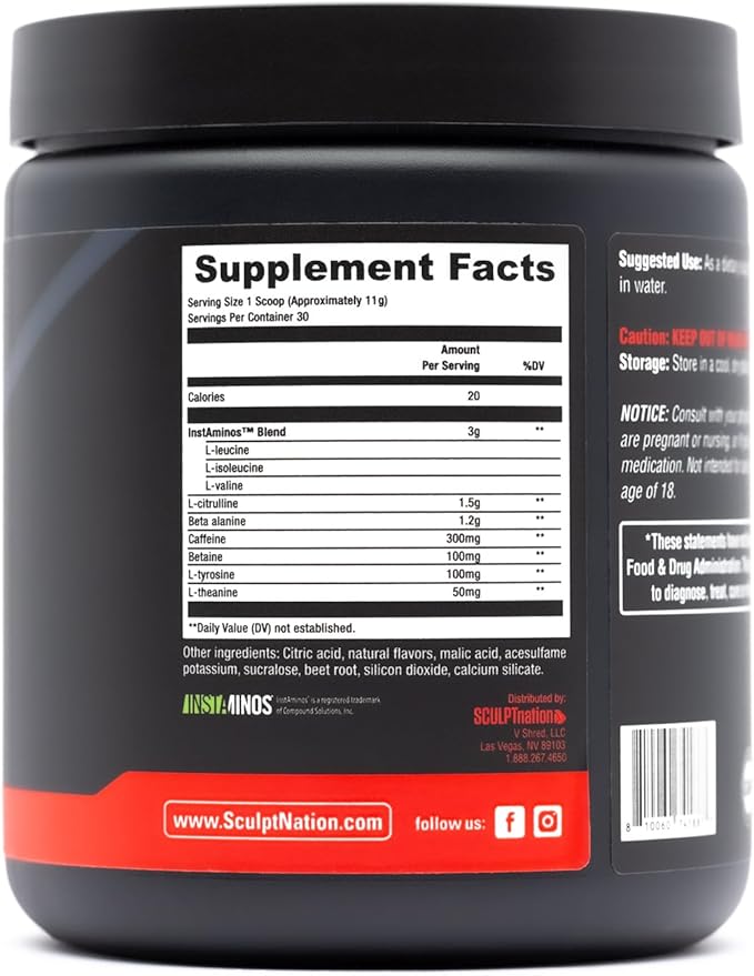 Pre Workout - Essential Amino Acids for Performance and Energy Support